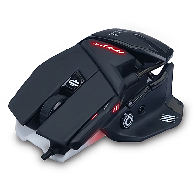 Mad Catz The Authentic R.A.T. 4+ Optical Gaming Mouse (MDCMR03MCAMBL00)