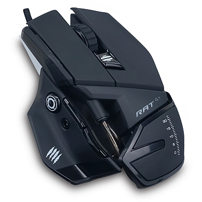 Mad Catz The Authentic R.A.T. 4+ Optical Gaming Mouse (MDCMR03MCAMBL00)