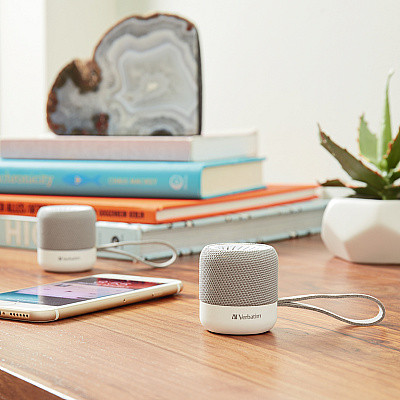 Verbatim Portable Bluetooth Speaker System - White (70232)