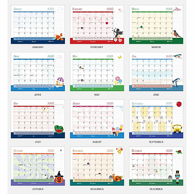 House of Doolittle Recycled Desk Pad Calendar, Illustrated Seasons Artwork, 22 x 17, Black Binding/Corners,12-Month (Jan to Dec): 2026 (139)