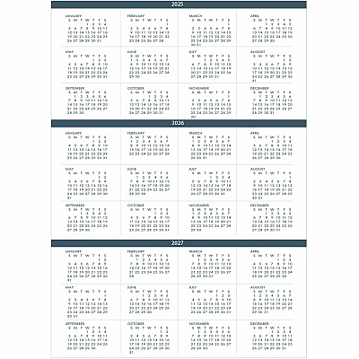 House of Doolittle Monthly Calendar Planner 2 Year Black Hard Cover 8-1/2 x 11 Inches (262092)