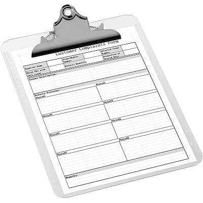 Business Source Spring Clip Plastic Clipboard (BSN01860BX)
