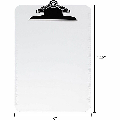 Business Source Spring Clip Plastic Clipboard (BSN01860BX)