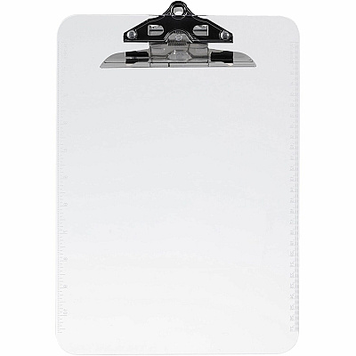 Business Source Spring Clip Plastic Clipboard (BSN01860BX)