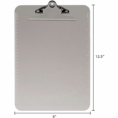 Business Source Spring Clip Plastic Clipboard (BSN01861BX)