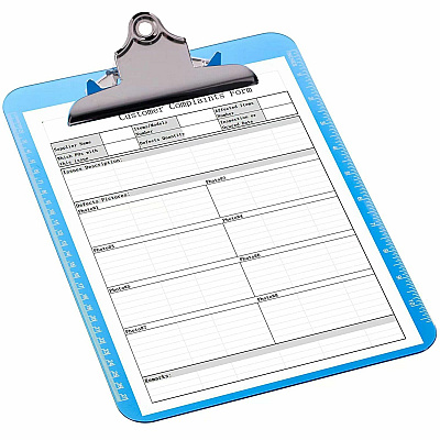 Business Source Spring Clip Plastic Clipboard (BSN01863BX)