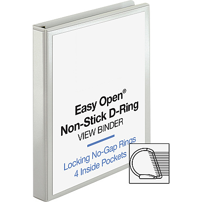Business Source Locking D-Ring View Binder (BSN26955)