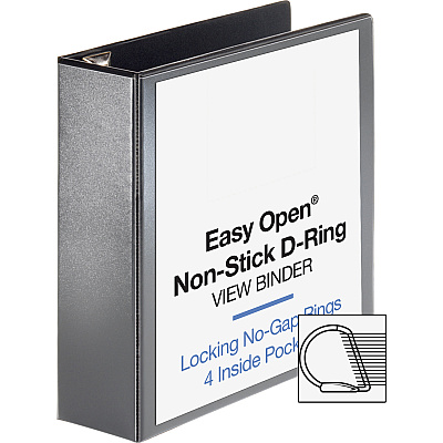 Business Source Locking D-Ring View Binder (BSN26962)