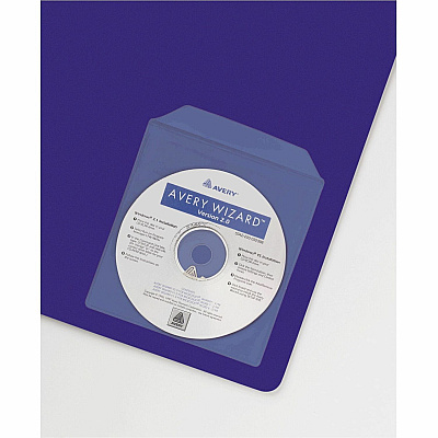 Avery Vinyl Self-Adhesive Media/CD/DVD Pockets (AVE73721)