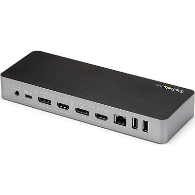 StarTech Universal Laptop Docking Station, Hybrid Usb-c & Usb-a Dock, Dual 4k Dp & Hdmi, 60w Pd, Mac / Windows / Chrome Os, 4x Usb 5gbps Hub, Gbe (DK30C2DPPD)