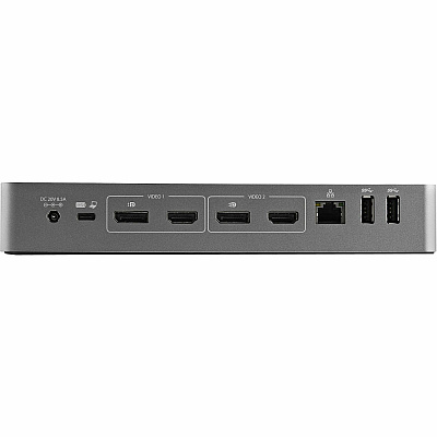 StarTech Universal Laptop Docking Station, Hybrid Usb-c & Usb-a Dock, Dual 4k Dp & Hdmi, 100w Pd, Mac / Windows / Chrome Os, 4x Usb 5gbps Hub, Gbe (DK30C2DPEP)