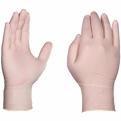Ammex Gloveworks Ivory Latex Industrial Powder Free Disposable Gloves (Case of 1000) (TLF48100)