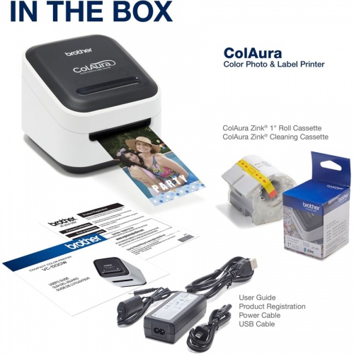 Brother ColAura Color Photo and Label Printer with Wireless Networking (VC500W)