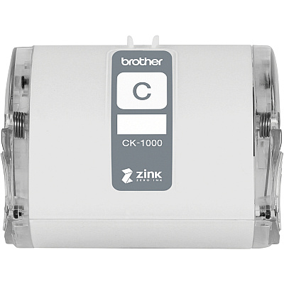 Brother Genuine CK-1000 ~ 2 (1.97") 50 mm wide x 6.5 ft. (2 m) Cleaning Roll for Brother VC-500W Label and Photo Printers