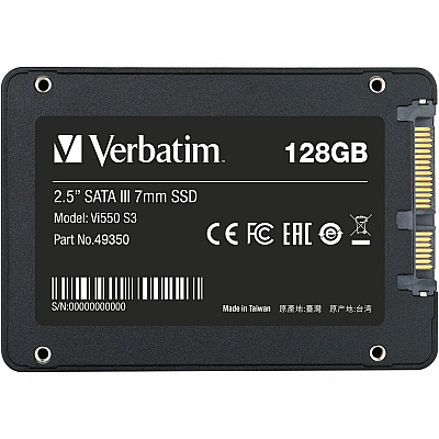 Verbatim 128GB Vi550 SATA III 2.5" Internal SSD (VER49350)