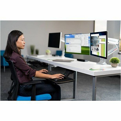 Kensington SmartFit Mounting Arm for Monitor, Flat Panel Display, Curved Screen Display - Landscape/Portrait (KMW55470)
