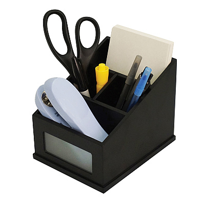 Victor Midnight Black Multi-Use Storage Caddy with Adjustable Compartment (VCT95385)