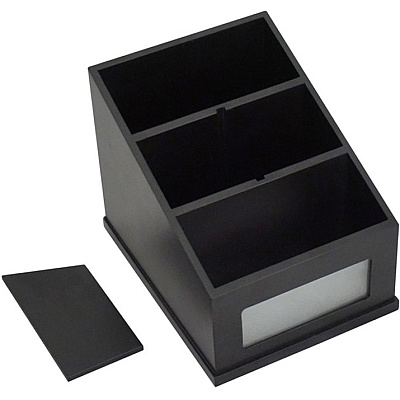 Victor Midnight Black Multi-Use Storage Caddy with Adjustable Compartment (VCT95385)