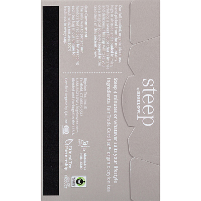Bigelow Organic English Breakfast Black Tea Bag (BTC17701)