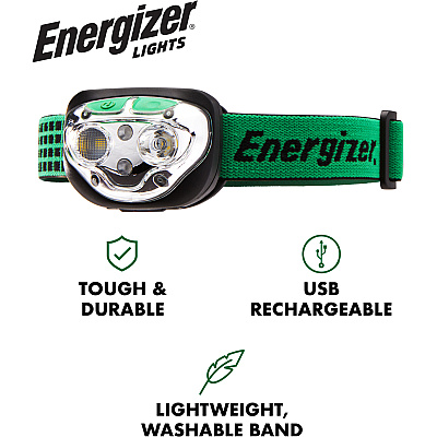 Energizer Vision Ultra HD Rechargeable Headlamp (Includes USB Charging Cable) (EVEENHDFRLP)