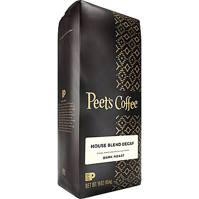 Peet's Coffee Ground House Blend Decaf Coffee (PEE501487)