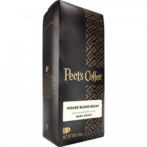 Peet's Coffee Ground House Blend Decaf Coffee (501487)