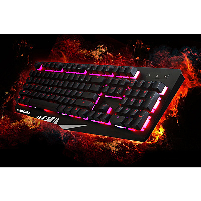 Mad Catz The Authentic S.T.R.I.K.E. 2 Membrane Gaming Keyboard - Black (MDCKS13MRUSBL00)