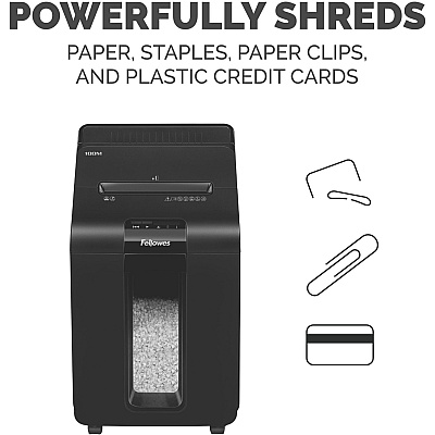 Fellowes AutoMax 100M Micro-Cut Commercial Office Auto Feed 2-in-paper shredder with 100-Sheet Capacity (4629001)