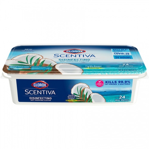 Clorox Scentiva Disinfecting Wet Mopping Cloth Refills (32034)