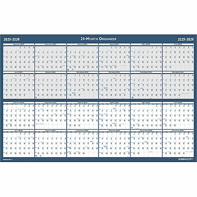 House of Doolittle 2 Year Wipe Off Classic Wall Calendar (HOD3964)