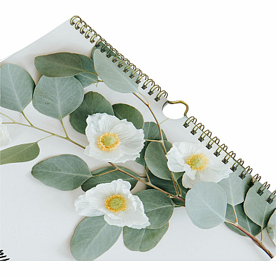 Blueline Romantic Floral Wall Calendar (REDC173122)