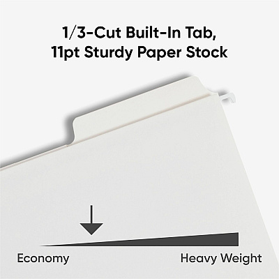 Smead FasTab 1/3 Tab Cut Letter Recycled Hanging Folder (SMD64002)
