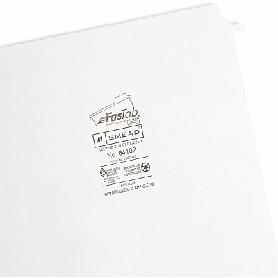 Smead FasTab Straight Tab Cut Letter Recycled Hanging Folder (SMD64102)