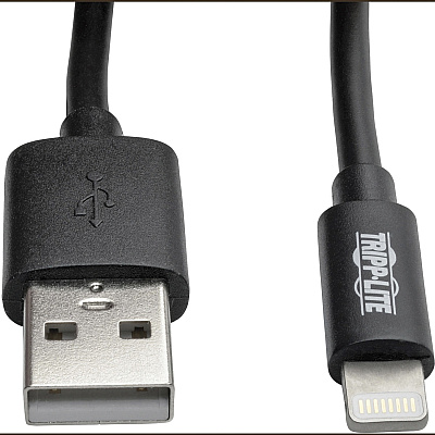 Tripp Lite Lightning Connector USB Coiled Cable (TRPM100004COILB)