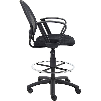 BOSS Mesh Drafting Stool W/ Loop Arms (B16217)