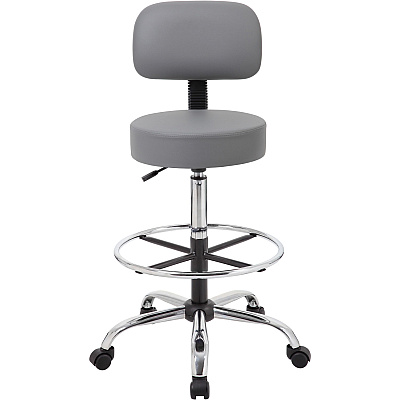 BOSS B16245-GY Drafting Stool