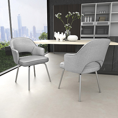 BOSS Granite Linen Guest Chair (B489CGR)