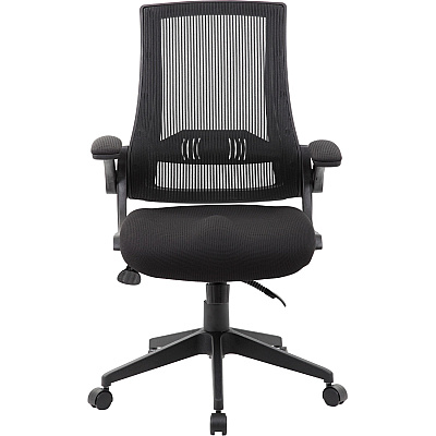 BOSS Mesh Back, Flip Arm Task Chair (B6776BK)