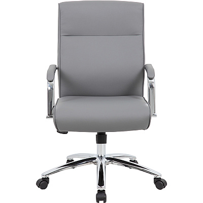 BOSS Modern Executive Conference Chair-Grey (B696CGY)