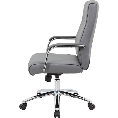 BOSS Modern Executive Conference Chair-Grey (B696CGY)