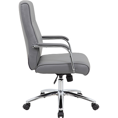BOSS Modern Executive Conference Chair-Grey (B696CGY)