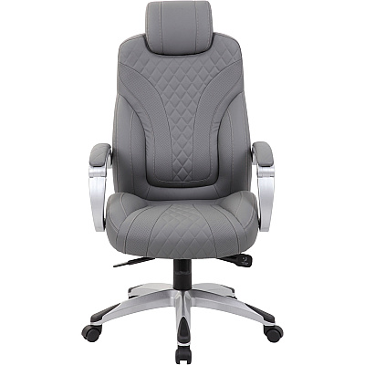 BOSS Hinged Arm Executive Chair With Synchro-Tilt, Grey (B8871GY)