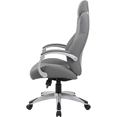 BOSS Hinged Arm Executive Chair With Synchro-Tilt, Grey (B8871GY)