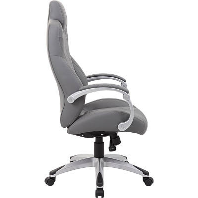 BOSS Hinged Arm Executive Chair With Synchro-Tilt, Grey (B8871GY)