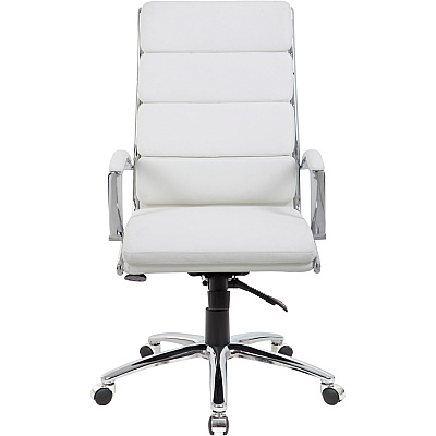 BOSS Executive CaressoftPlus™ Chair with Metal Chrome Finish (B9471WT)