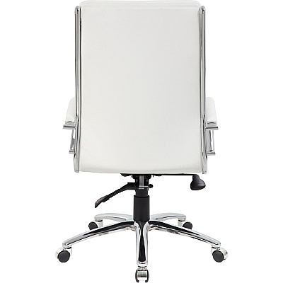BOSS Executive CaressoftPlus™ Chair with Metal Chrome Finish (B9471WT)