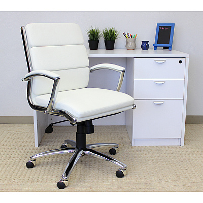 BOSS CaressoftPlus™ Executive Mid-Back Chair (B9476WT)