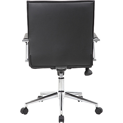 BOSS Black Vinyl Hospitality Chair (B9533CBK)