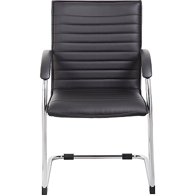 BOSS Chrome Frame Vinyl Side Chairs (B9536BK2)