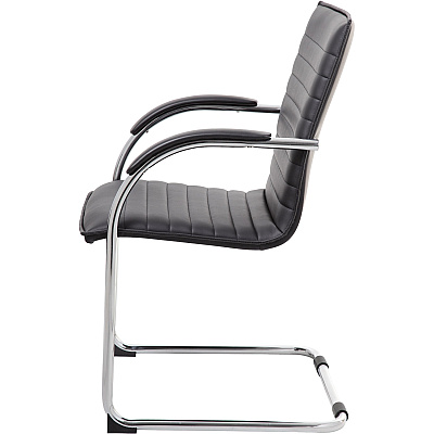 BOSS Chrome Frame Vinyl Side Chairs (B9536BK2)